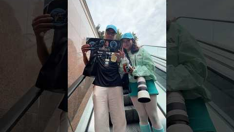Giving two George superfans an unforgettable Friday in Baku 🩵 #f1 #formula1 #mercedesf1