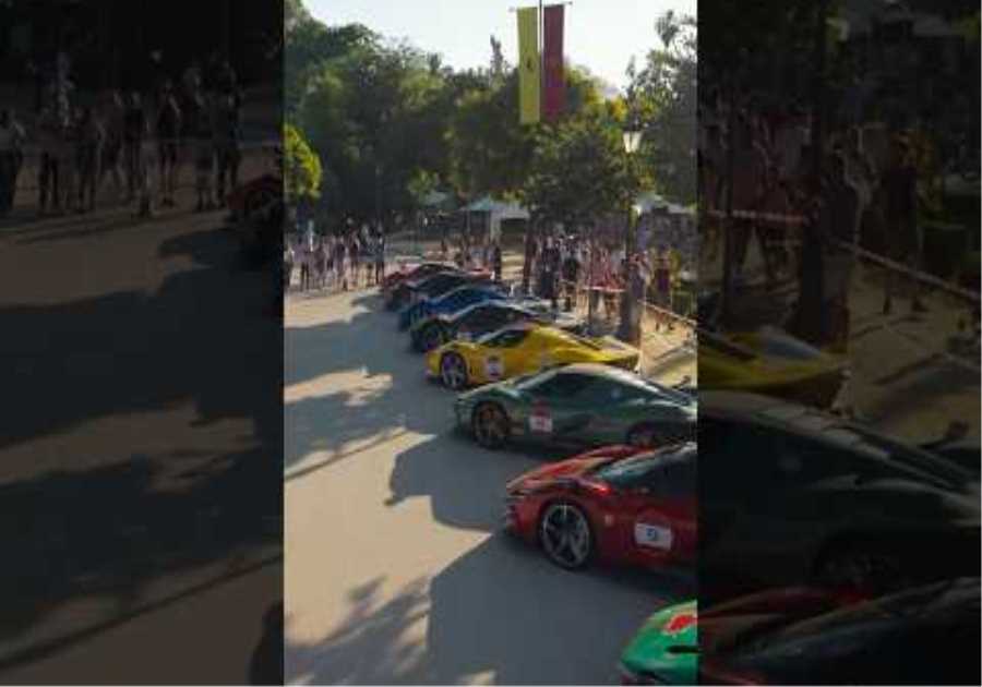The wait is over. The #FerrariCavalcade steps into the spotlight. #Ferrari