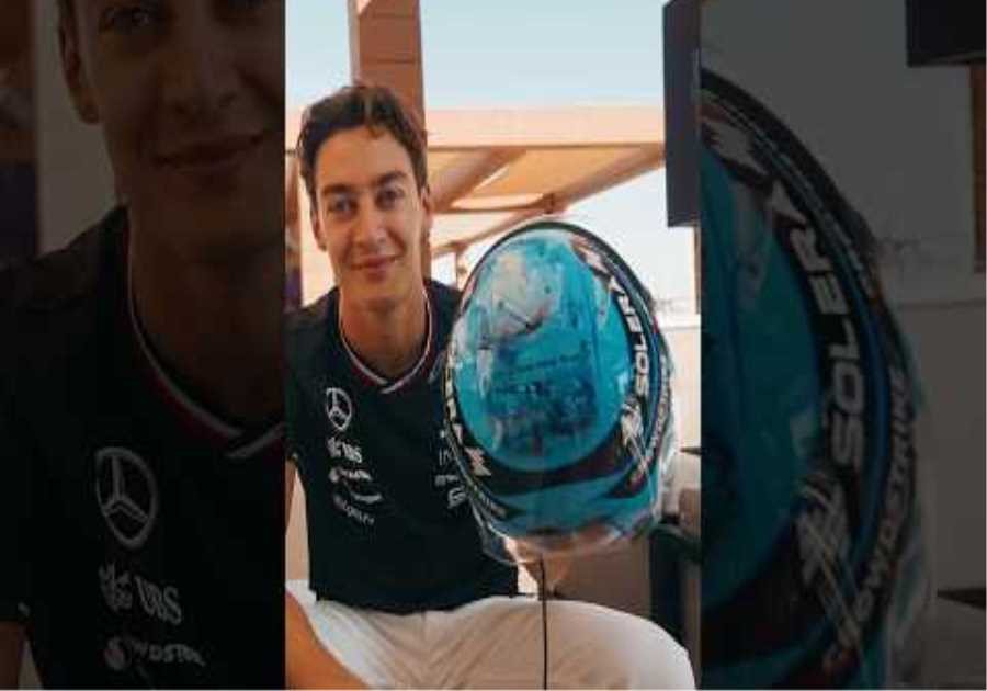 George’s Lewis Helmet Tribute 💙