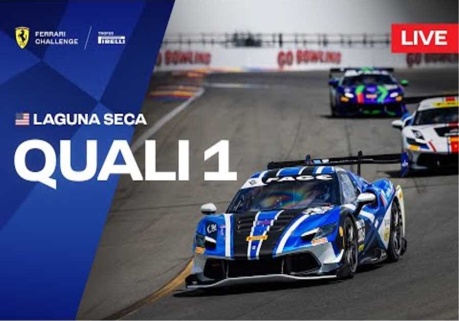 LIVE Ferrari Challenge North America - Laguna Seca, Qualifying 1