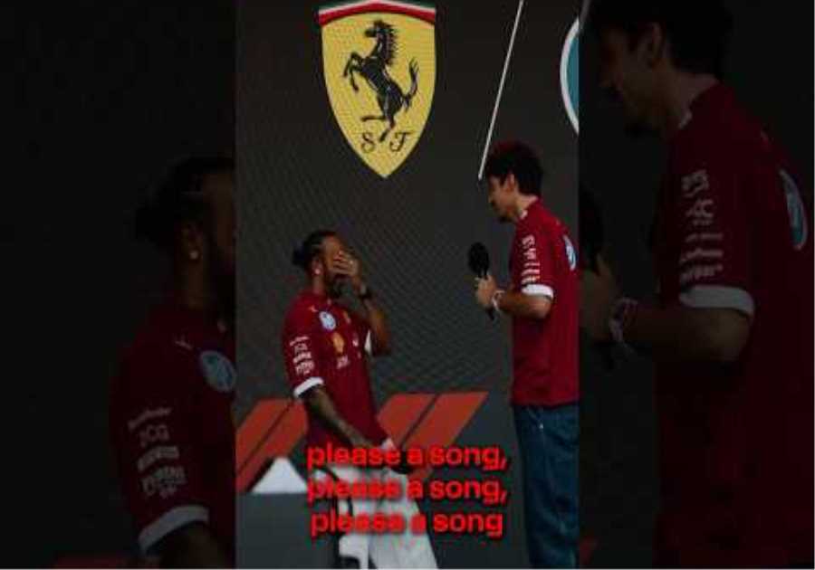 Is Charles going to sing? 🎤 🎶#F1Shorts #ScuderiaFerrari