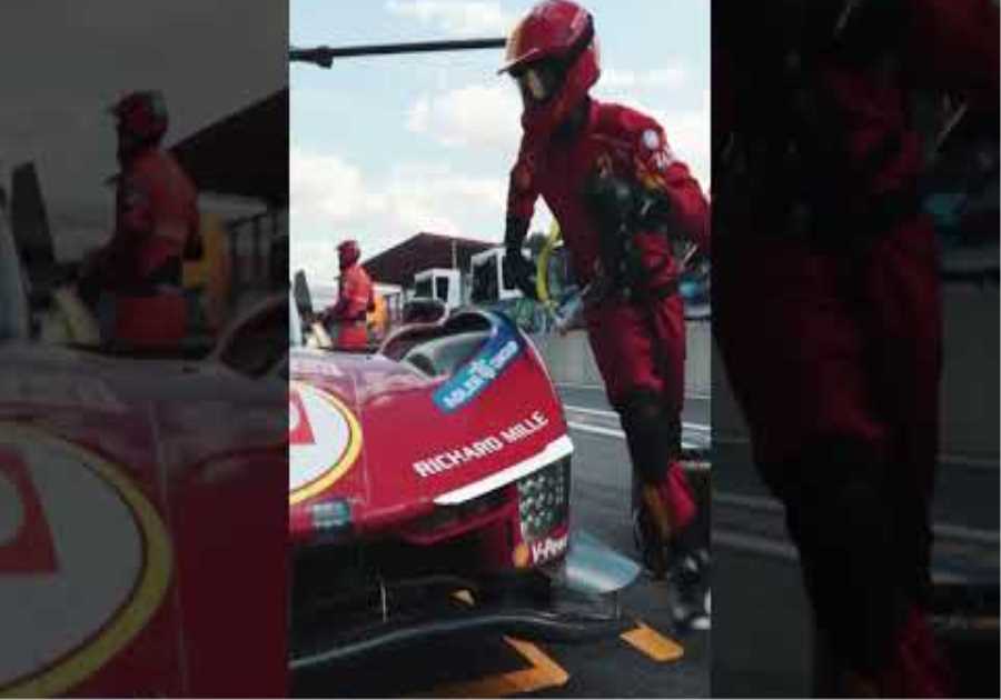 🔊 SOUND ON for this #Ferrari499P pit stop 🤩#FerrariHypercar #WEC
