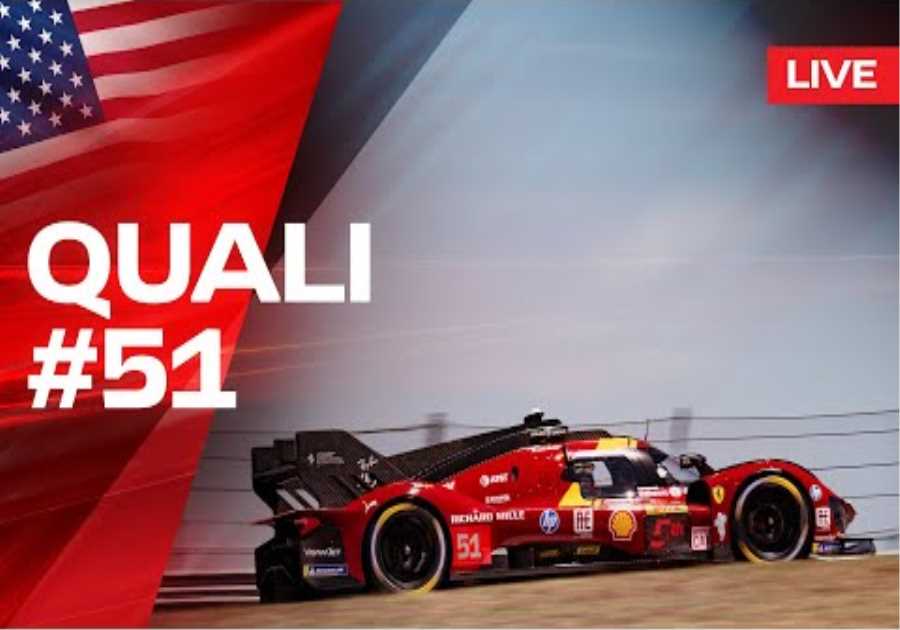 LIVE QUALI Onboard car #51 for Lone Star of Le Mans | Ferrari Hypercar