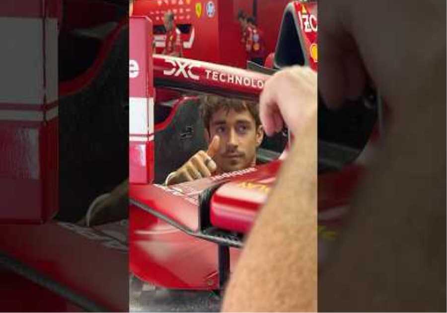 One last look at Barcelona 🇪🇸 #ScuderiaFerrari #F1 #CharlesLeclerc