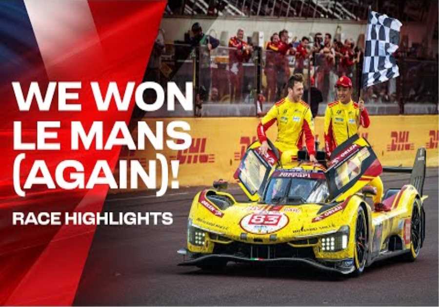 Ferrari Triumphs at Le Mans | Third Victory in a Row! | WEC Race Highlights
