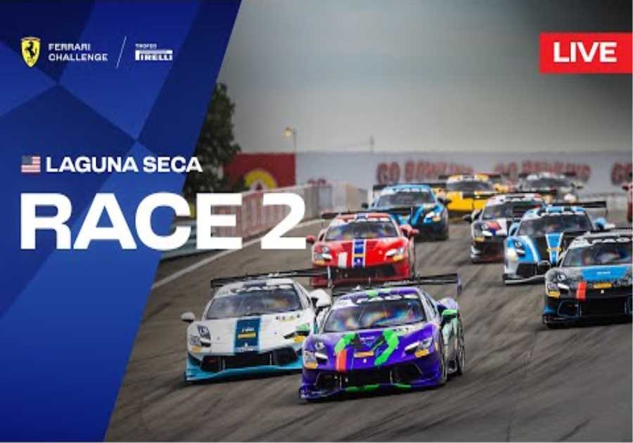 LIVE Ferrari Challenge North America - Laguna Seca, Race 2