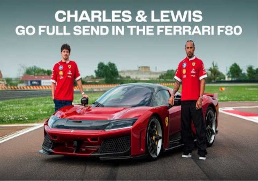 The fastest road car I’ve ever been in!” | Ferrari F80 track day with Charles and Lewis