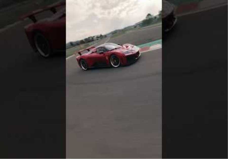 Just another day—until Charles and Lewis met the adrenaline of the #FerrariF80.