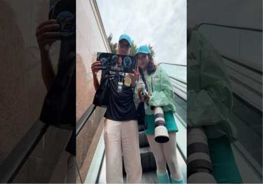 Giving two George superfans an unforgettable Friday in Baku 🩵 #f1 #formula1 #mercedesf1
