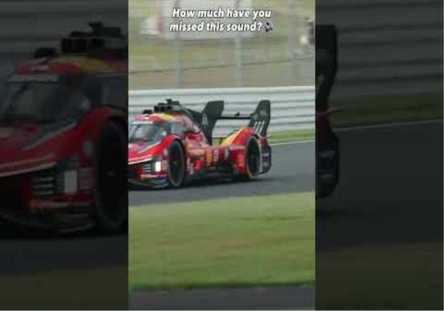 How we’ve missed the sound of racing 🏁#FerrariHypercar #Ferrari499P #WEC