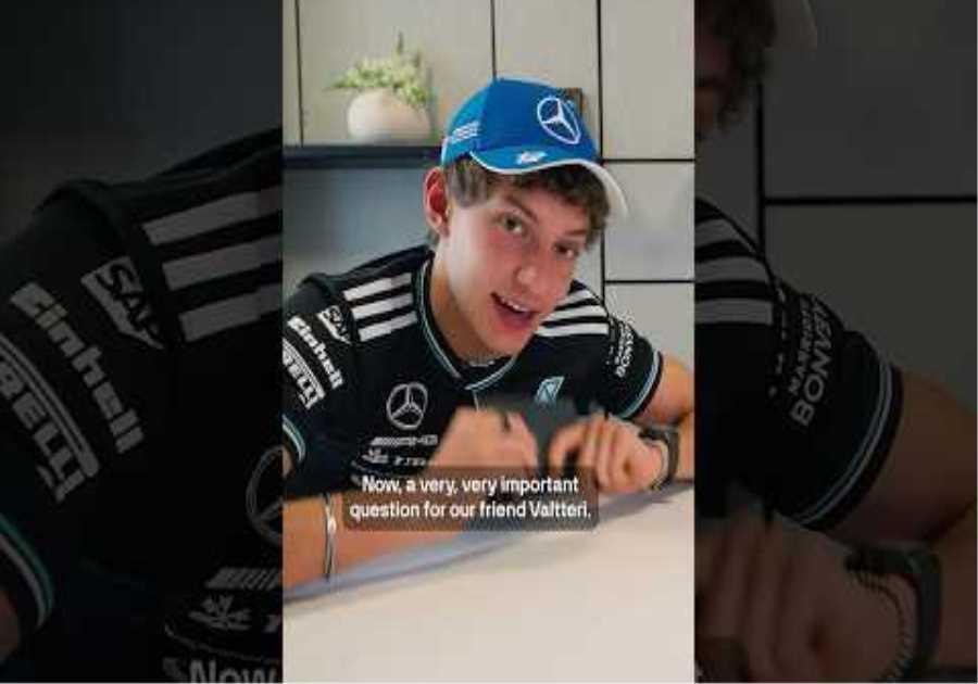 Asking Valtteri the most important question... mullet or moustache? 😲  #f1 #formula1 #mercedesf1