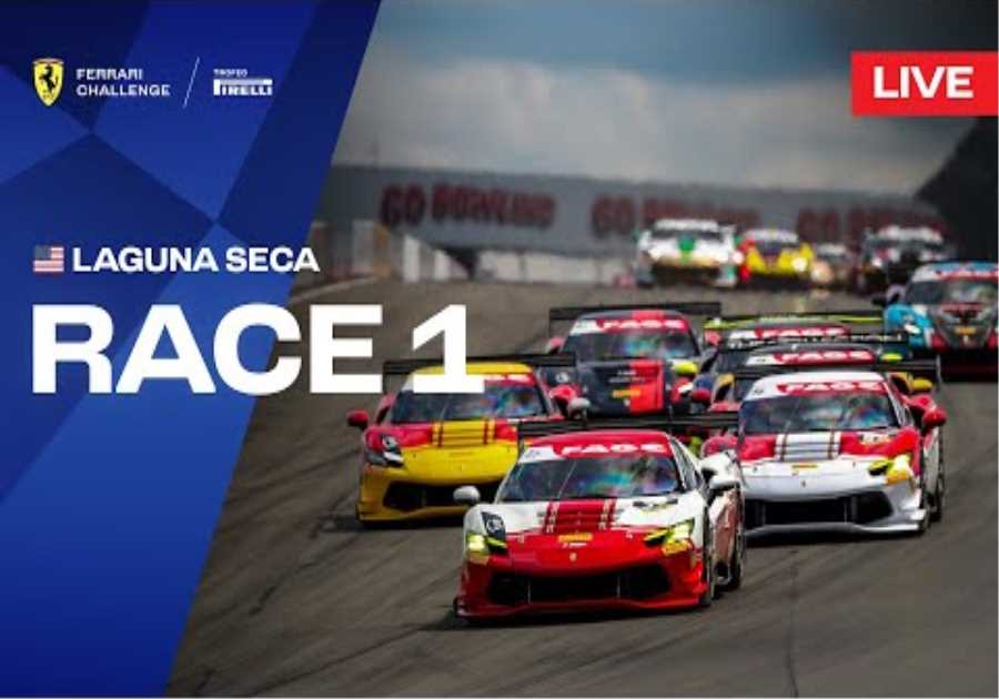LIVE Ferrari Challenge North America - Laguna Seca, Race 1