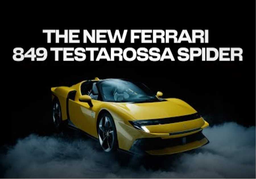 Be ready for the Ferrari 849 Testarossa Spider