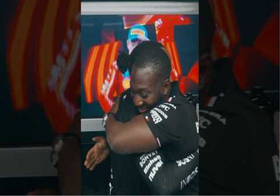 Hugs All Round for Lewis and the Team 🤗 #f1 #mercedesamgf1 #formula1