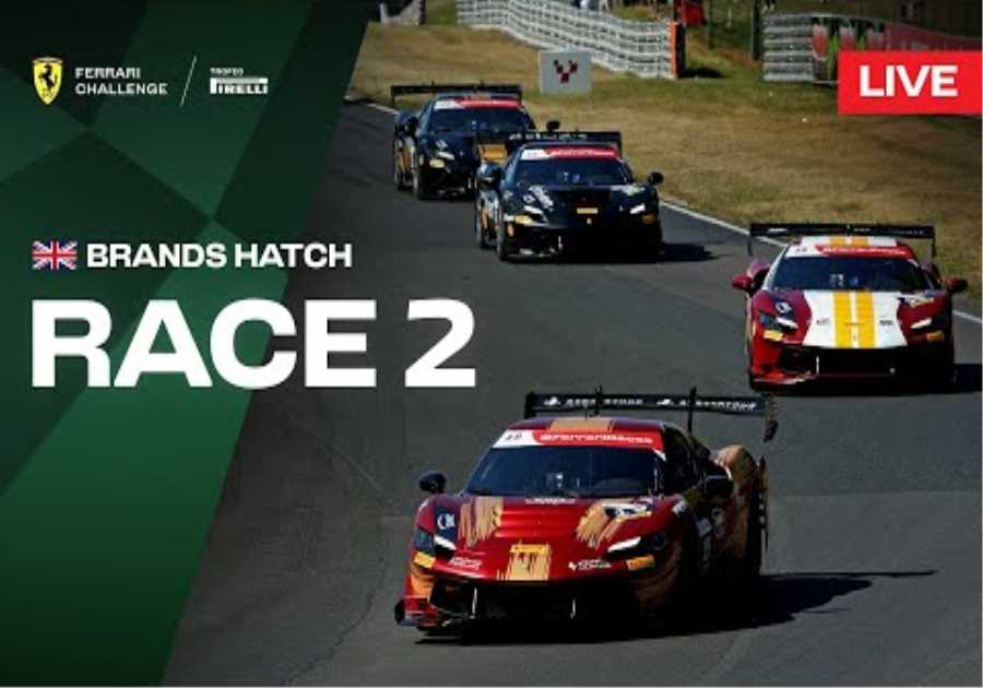LIVE Ferrari Challenge UK - Brands Hatch, Race 2
