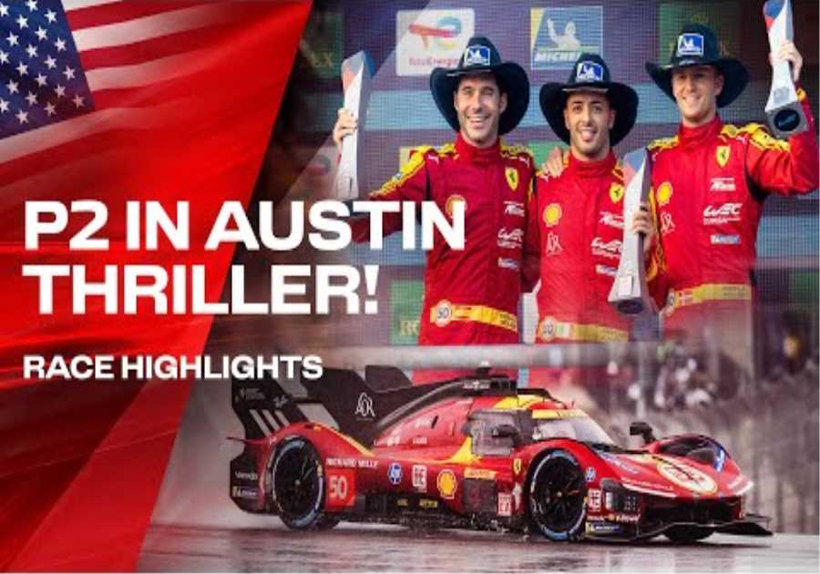 Ferrari 499P Secures P2 at Lone Star Le Mans | Austin WEC Highlights