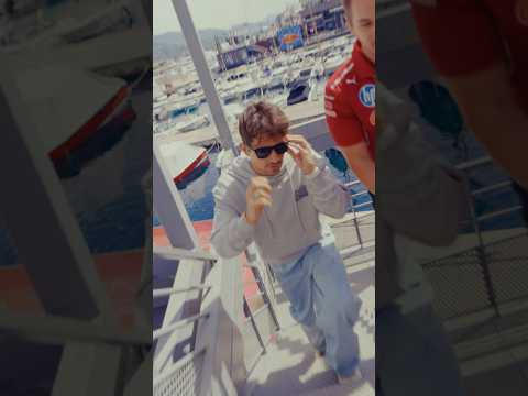 Home race arrivals in the Ferrari X Charles Leclerc Collection 🔥#F1Shorts #ScuderiaFerrari