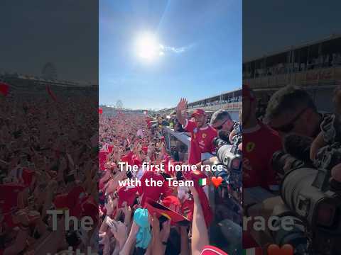 The first home race with the Team ❤️ 🇮🇹 #ScuderiaFerrari #F1 #LewisHamilton