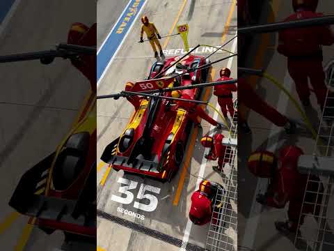 How long does it take to pit a #Ferrari499P? 🛠️#FerrariHypercar #WEC