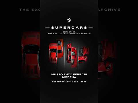 The new #FerrariSupercars exhibition is now on display at the #MuseoEnzoFerrari in #Modena.