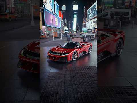 The city that never sleeps stops for the #FerrariF80. #FerrariSupercars #Ferrari