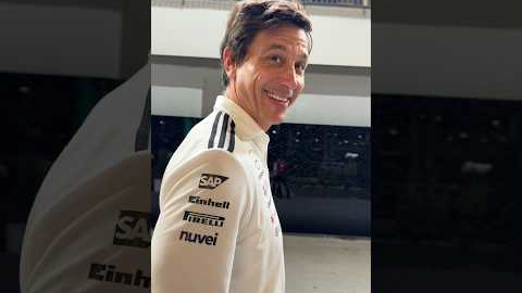 We gave Toto Wolff a special gift ❤️‍🔥 #f1 #mercedesf1 #formula1