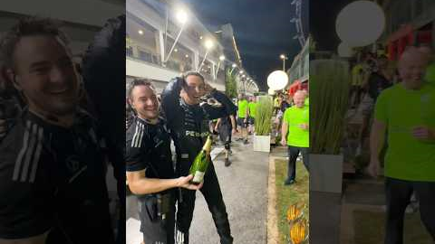 🤳 POV: You're in the winning team photo 📸 #f1 #mercedesf1 #formula1