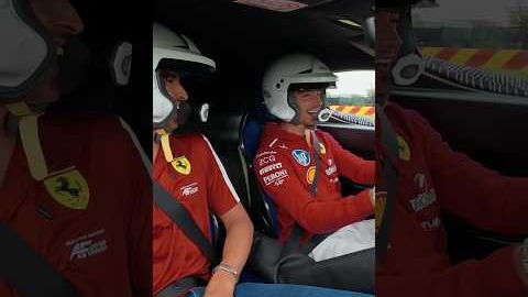 Charles Leclerc and Antonio Giovinazzi’s adrenaline before launching #Ferrari849Testarossa.#Ferrari