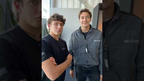 What's caught George Russell and Kimi Antonelli's attention? 👀 #f1 #mercedesf1 #mexicocitygp