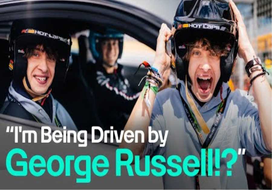 He Couldn’t Believe It When He Realised George Was His Hot Lap Driver! 🤯