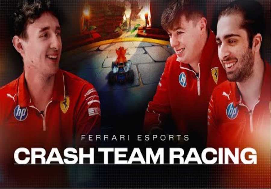 “The Physics Are Cooking 🤣” | Ferrari Esports drivers play Crash Team Racing 🦊