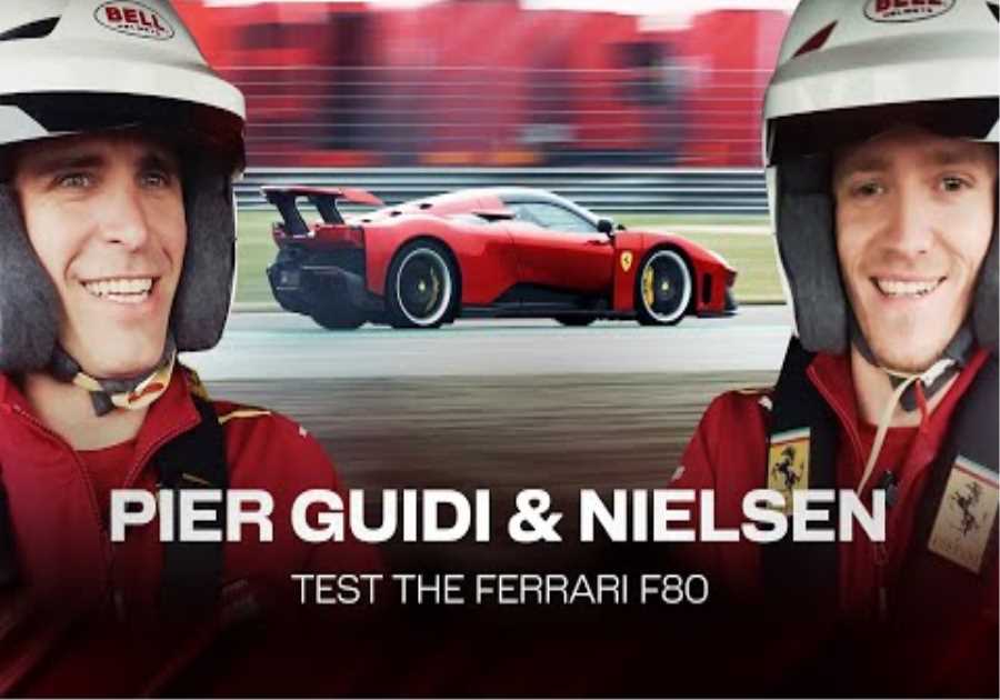 Endless adrenaline - the Ferrari factory drivers take the Ferrari F80 for a spin
