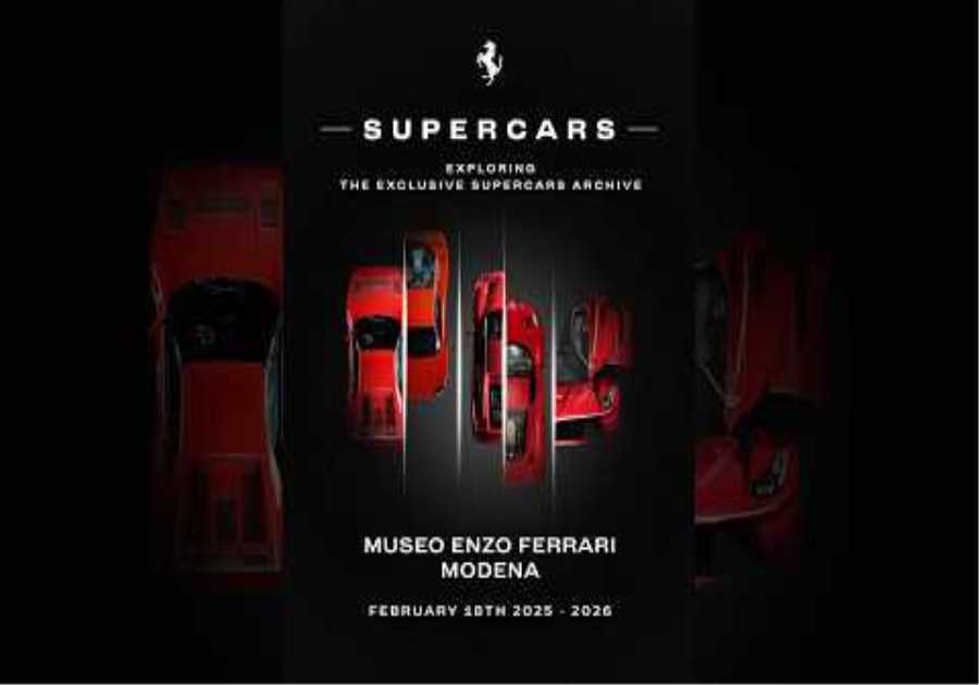 The new #FerrariSupercars exhibition is now on display at the #MuseoEnzoFerrari in #Modena.