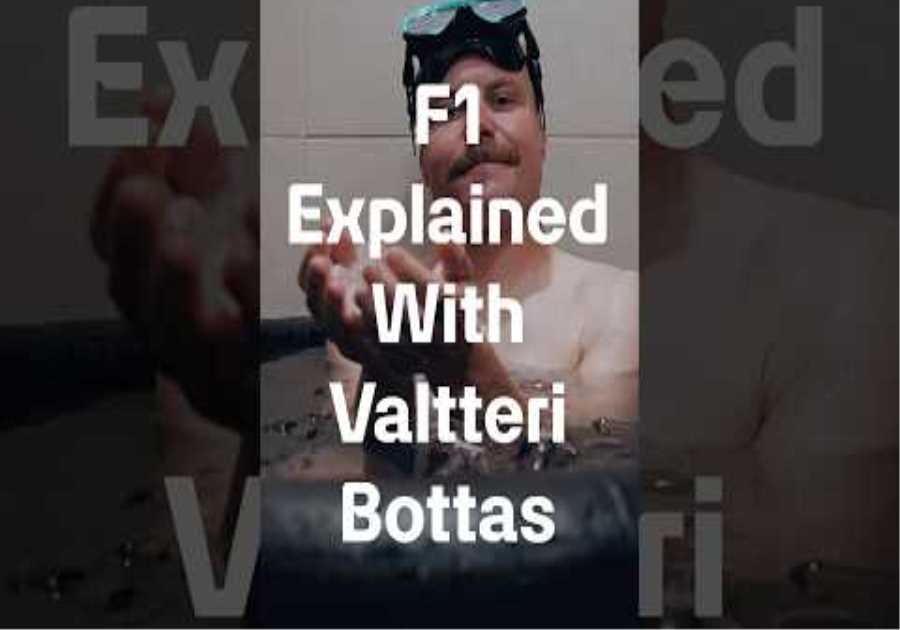 Valtteri Bottas Ice Bath Explainer but he’s in the ice bath