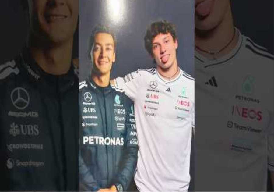 Kimi's photo booth fun 😂 #f1 #mercedesf1 #kimiantonelli