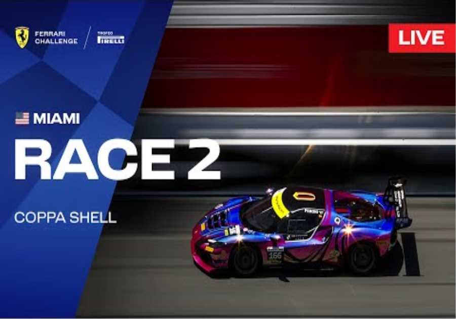 LIVE Ferrari Challenge North America - Miami, Race 2 - Coppa Shell