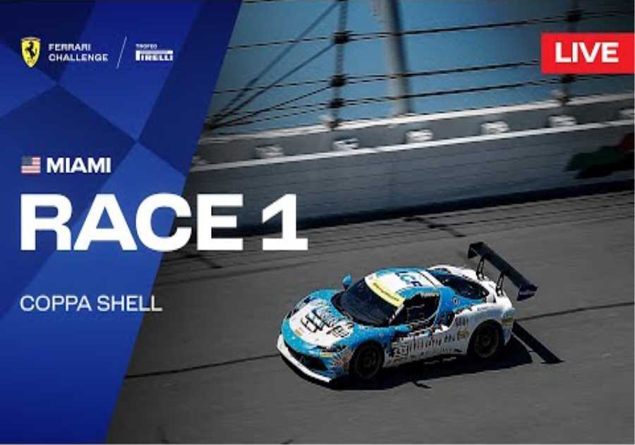 LIVE Ferrari Challenge North America - Miami, Race 1 - Coppa Shell