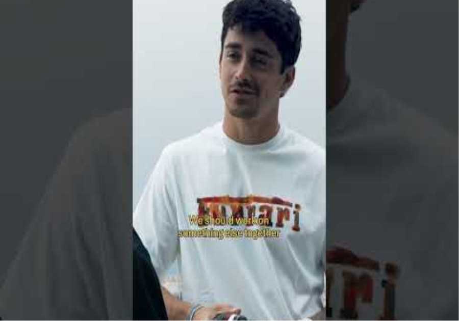 Charles Leclerc and Rocco Iannone are up to something.