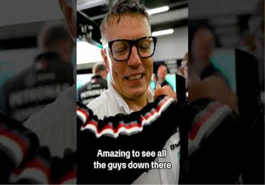 Bono's Reaction to Lewis' Silverstone Win! ❤️ #f1 #formula1 #mercedesamgf1 #britishgp