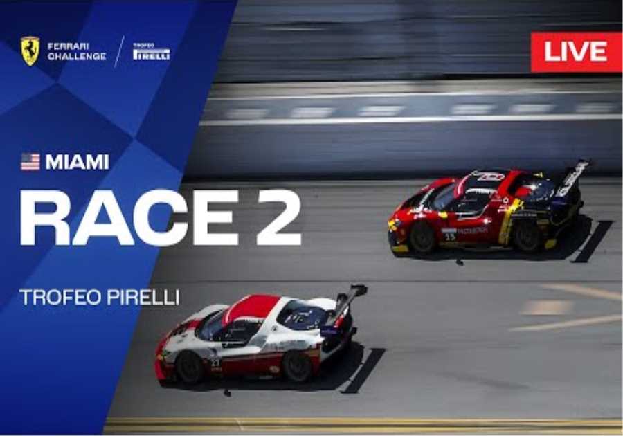 LIVE Ferrari Challenge North America - Miami, Race 2 - Trofeo Pirelli