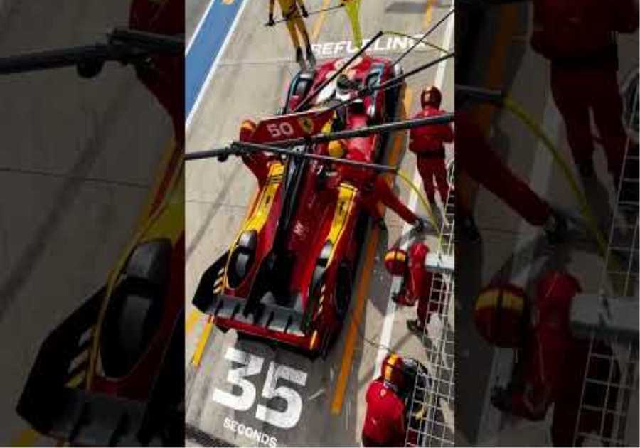 How long does it take to pit a #Ferrari499P? 🛠️#FerrariHypercar #WEC