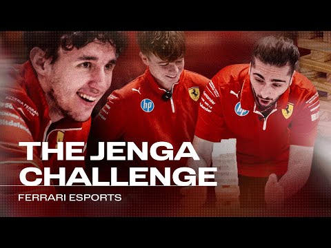 Ferrari Esports drivers take on the Jenga Challenge!