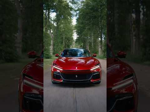 The castle, where the #FerrariPurosangue's beauty is boundless.  #Scotland #DrivingFerrari #Ferrari