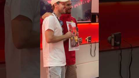 From one Ferrari driver to another ❤️#F1Shorts