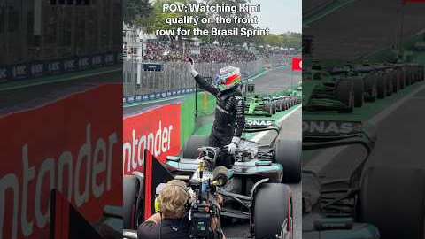 Great job out there Kiminho in Sprint Quali in Brasil 👏👏 #f1 #formula1 #mercedesf1