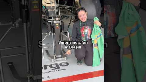Giving one lucky superfan from Brasil an extra-special Friday at track ✨ #f1 #formula1 #mercedesf1