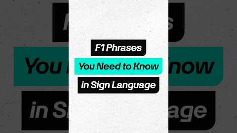Back with another British Sign Language lesson 🤓 More F1 phrases for you! #f1 #formula1 #mercedesf1