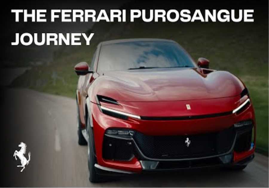 The unique journey of the Ferrari Purosangue around Scotland