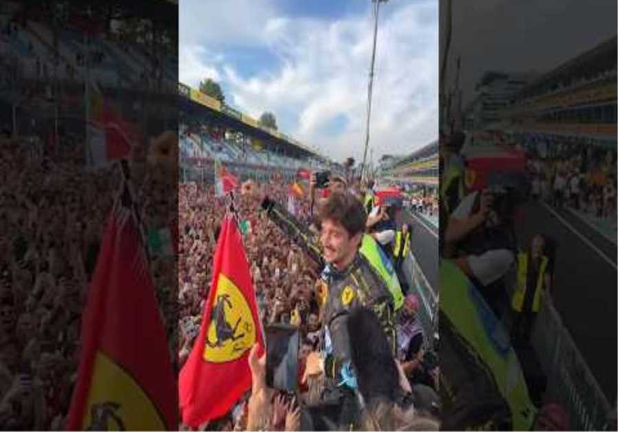 You couldn’t ask for better fans ❤️ Grazie mille a tutti!!!#ItalianGP 🇮🇹 #F1Shorts