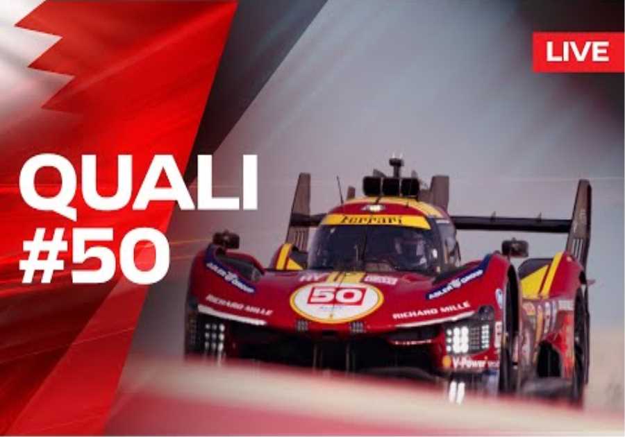 LIVE QUALI POV Onboard car #50 for 8 Hours of Bahrain | Ferrari Hypercar